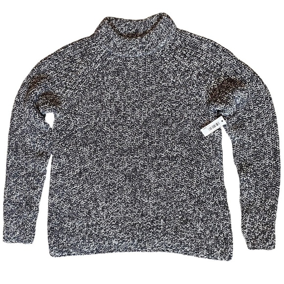 NEW Goodthreads Small Women's relaxed-fit cotton shaker mock neck knit sweater - Picture 8 of 10